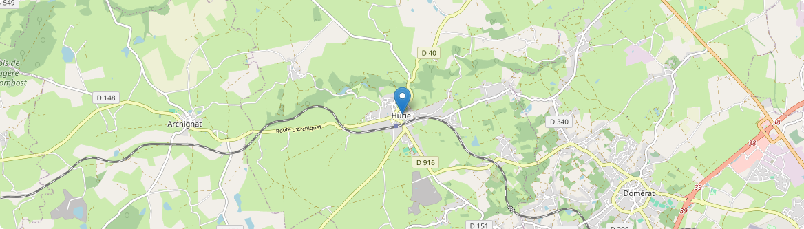 Huriel - Carte