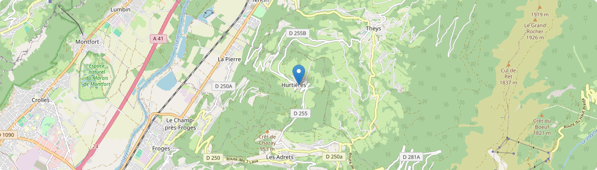 Hurtières - Carte