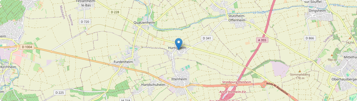 Hurtigheim - Carte