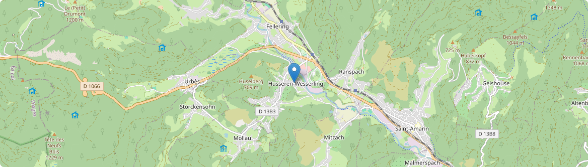 Husseren-Wesserling - Carte