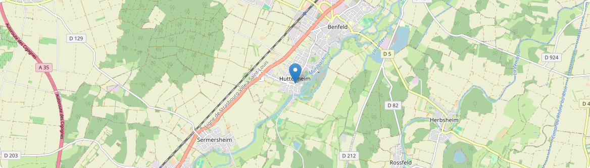 Huttenheim - Carte