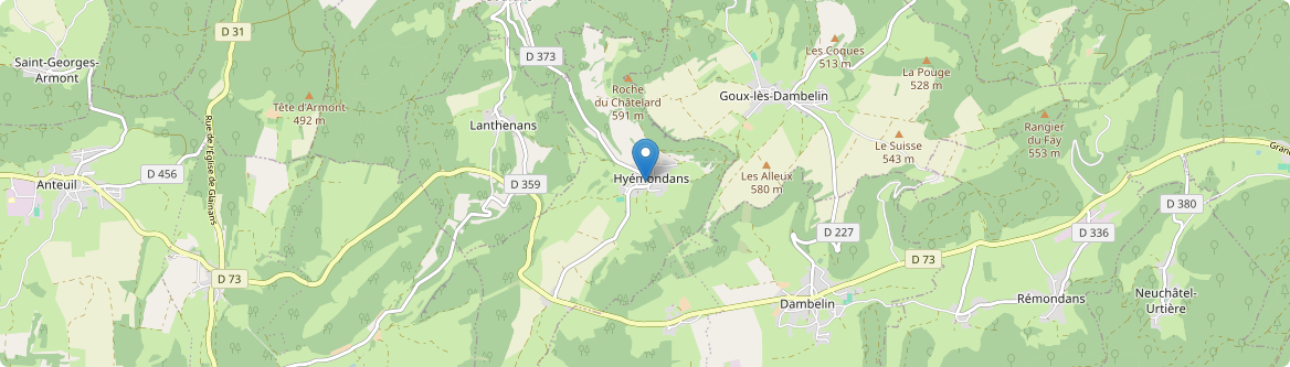 Hyémondans - Carte
