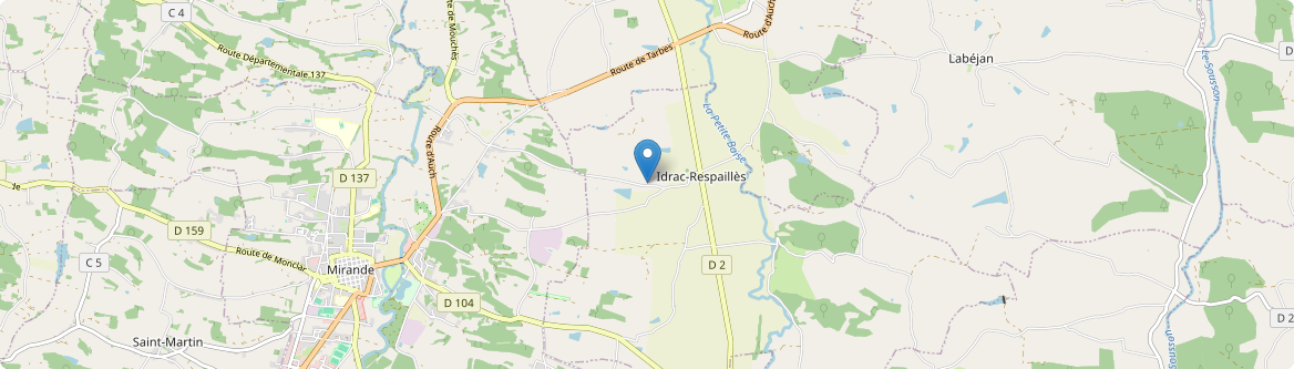 Idrac-Respaillès - Carte