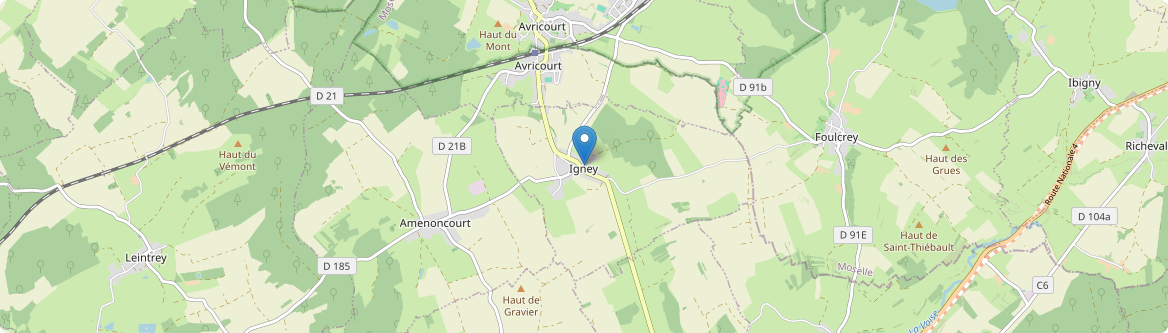 Igney - Carte