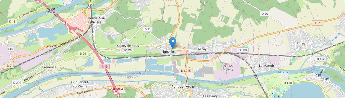 Igoville - Carte