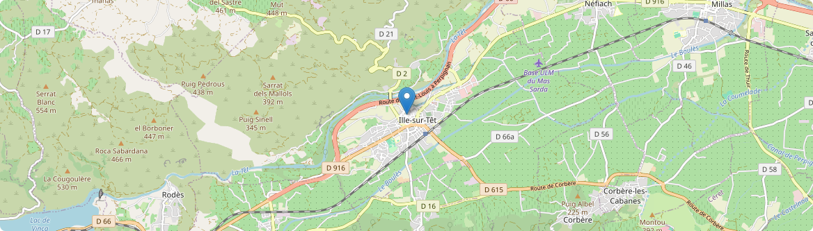 Ille-sur-Têt - Carte
