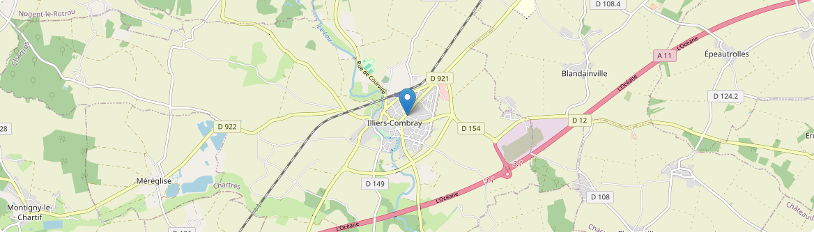 Illiers-Combray - Carte