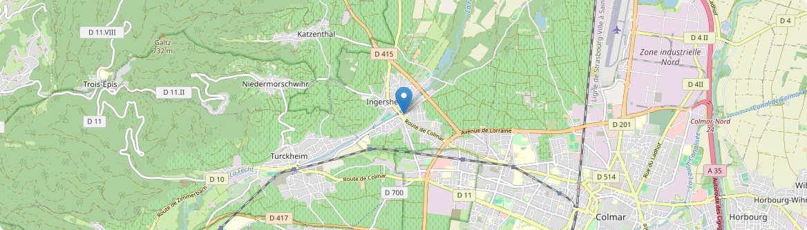 Ingersheim - Carte