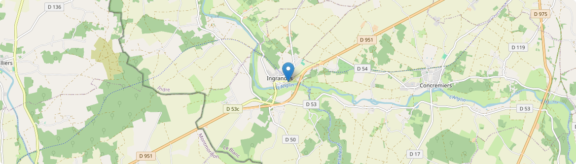 Ingrandes - Carte