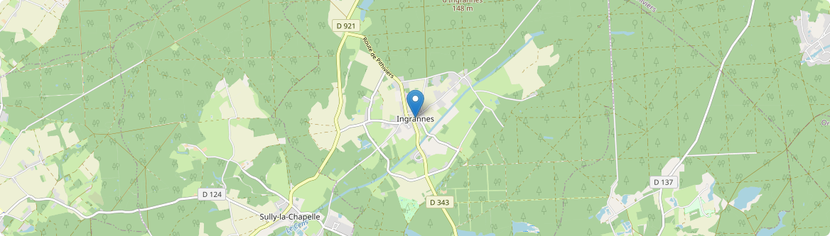 Ingrannes - Carte