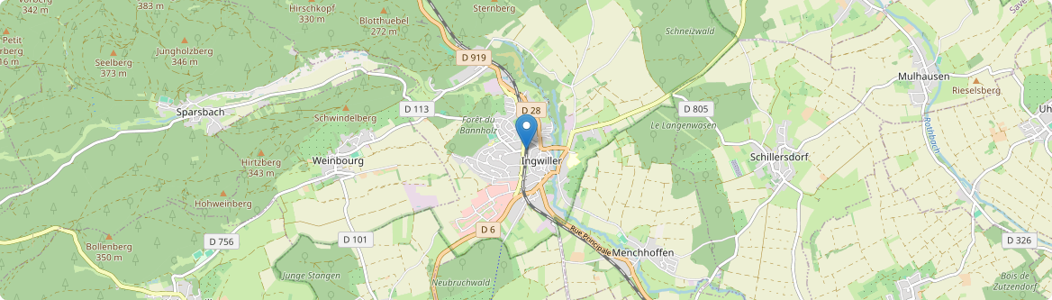 Ingwiller - Carte