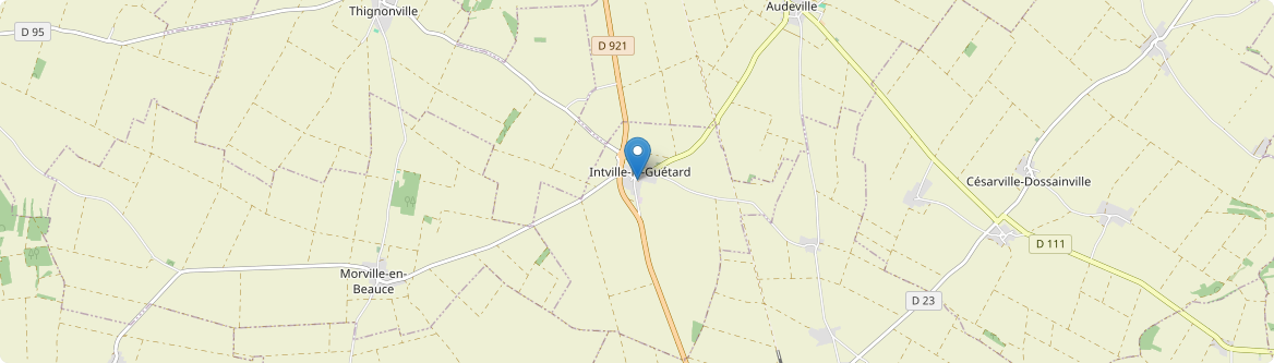 Intville-la-Guétard - Carte