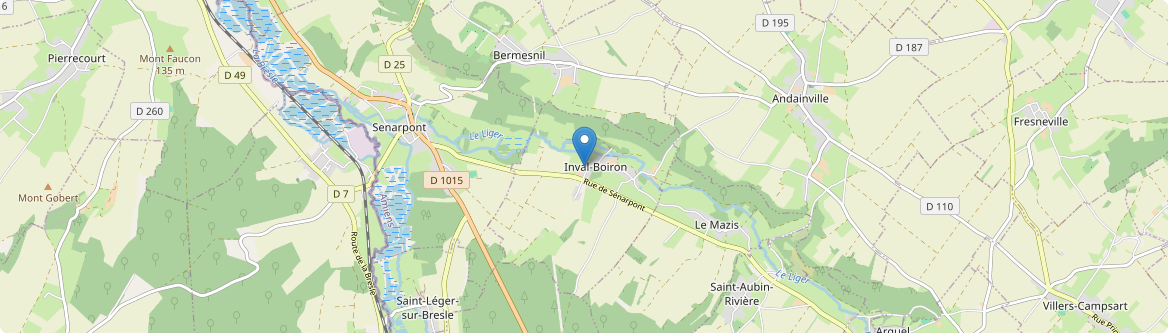 Inval-Boiron - Carte