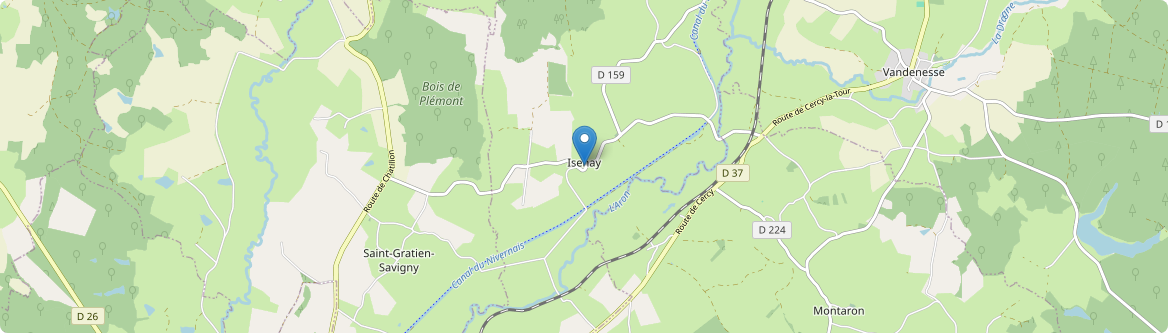 Isenay - Carte