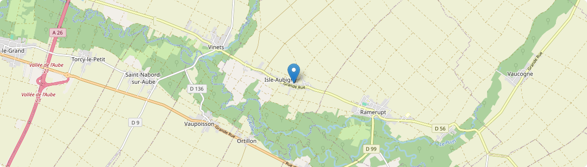 Isle-Aubigny - Carte