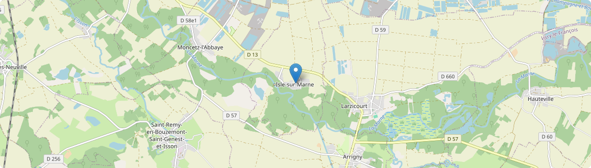 Isle-sur-Marne - Carte