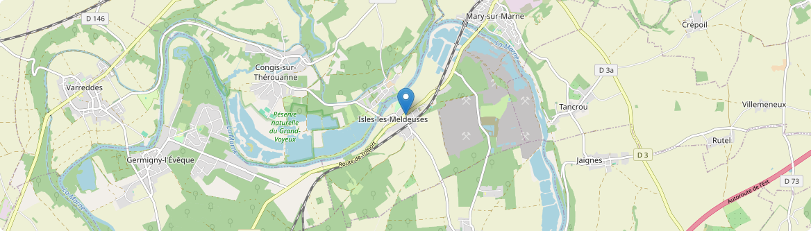 Isles-les-Meldeuses - Carte