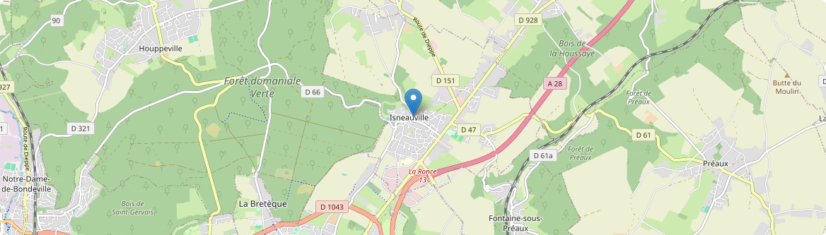 Isneauville - Carte