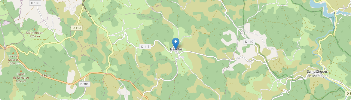Issanlas - Carte
