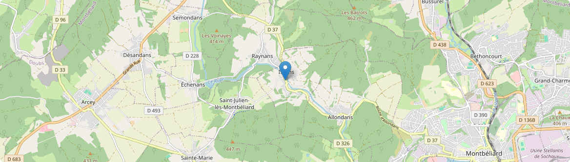 Issans - Carte