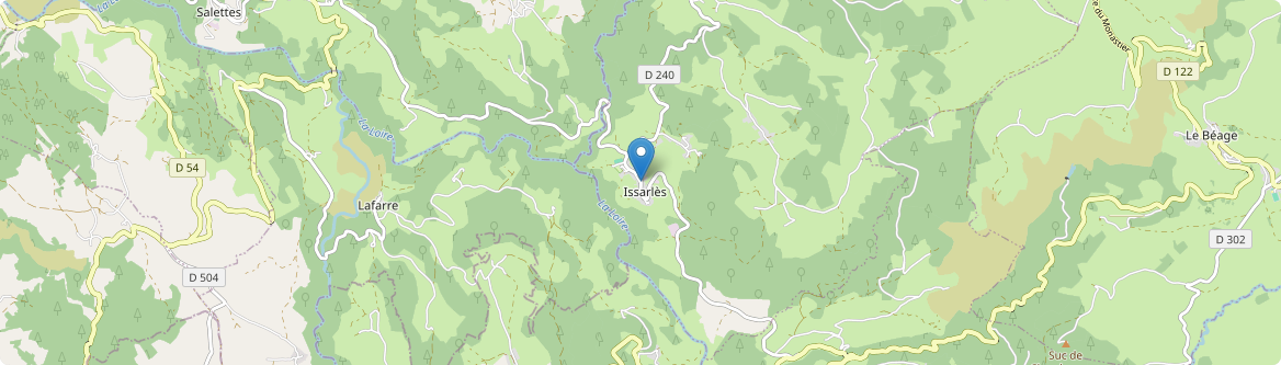 Issarlès - Carte