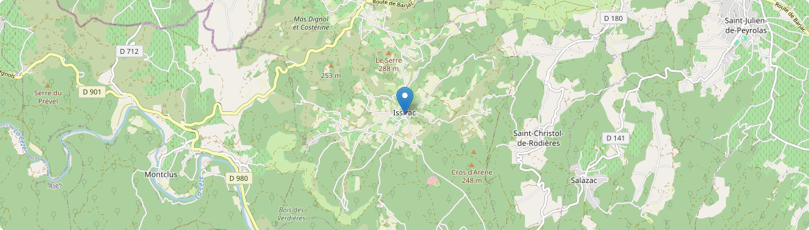 Issirac - Carte