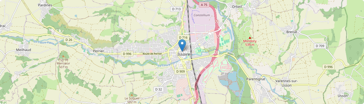 Issoire - Carte