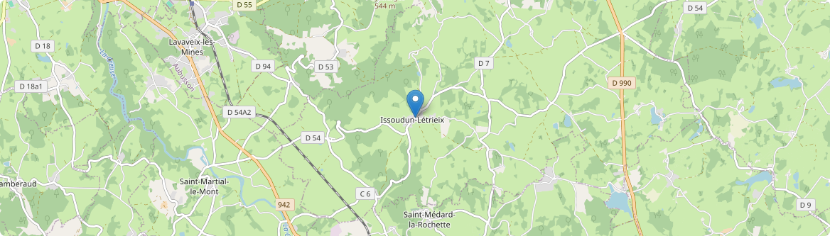 Issoudun-Létrieix - Carte