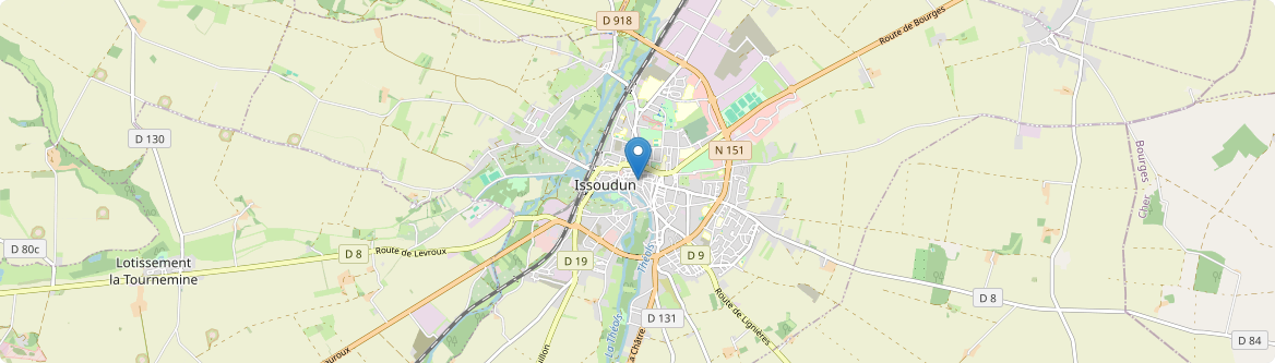 Issoudun - Carte