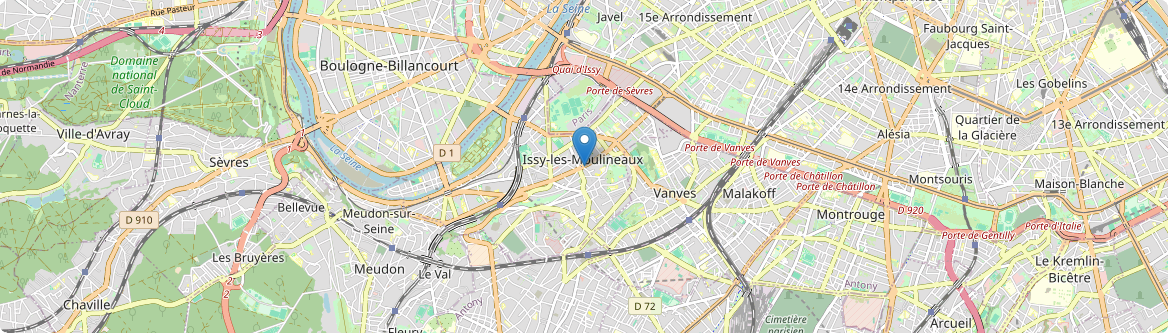Issy-les-Moulineaux - Carte