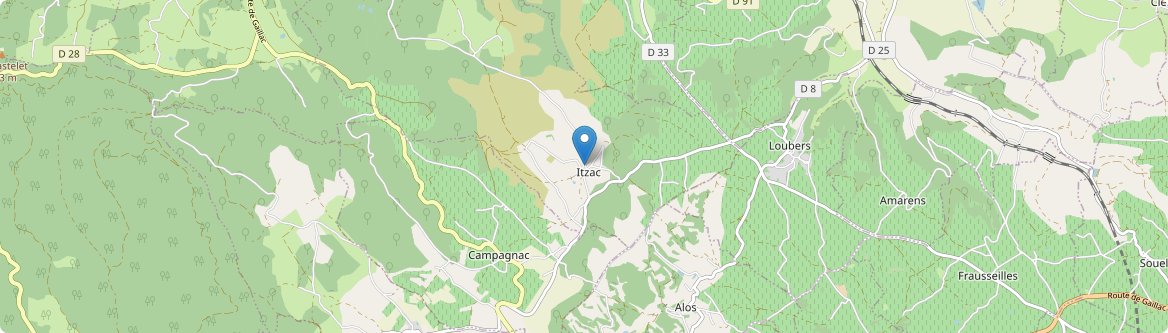 Itzac - Carte