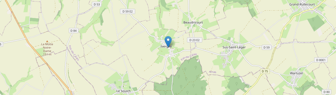 Ivergny - Carte