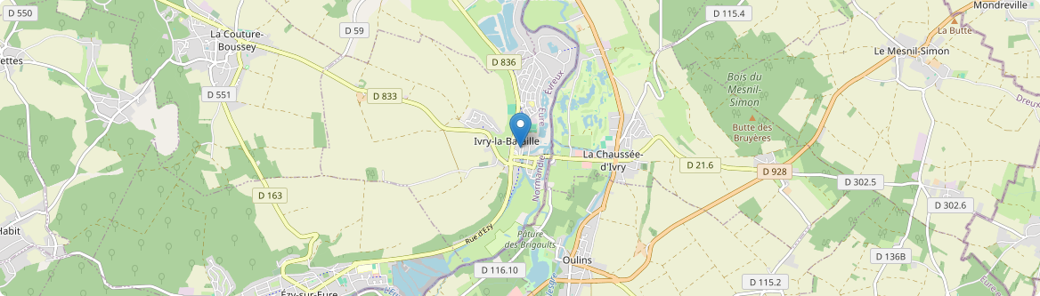 Ivry-la-Bataille - Carte
