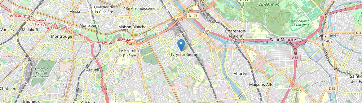 Ivry-sur-Seine - Carte