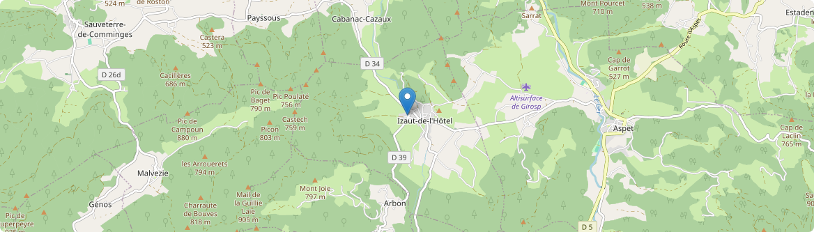 Izaut-de-l'Hôtel - Carte
