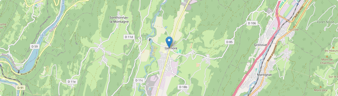 Izernore - Carte