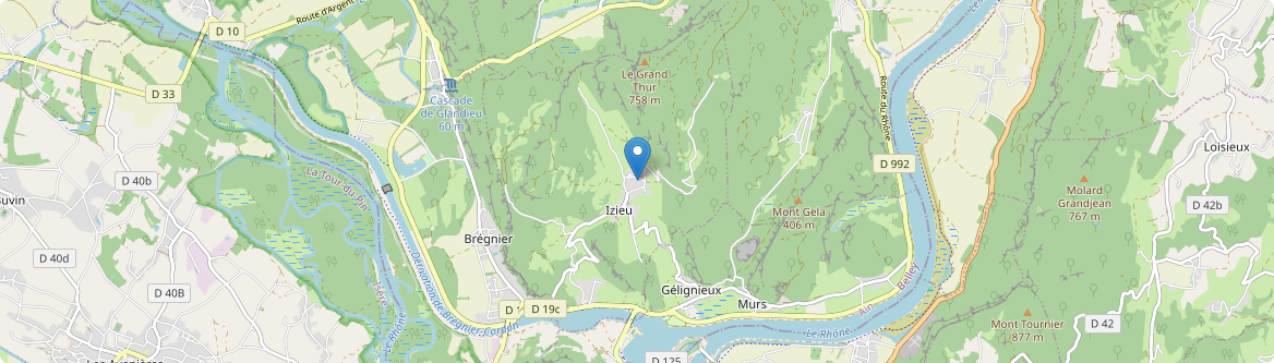 Izieu - Carte