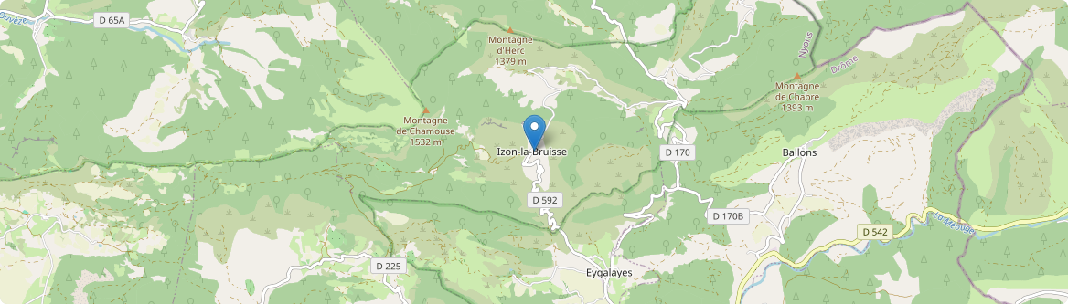Izon-la-Bruisse - Carte
