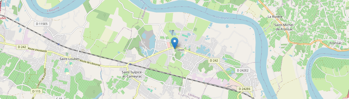 Izon - Carte