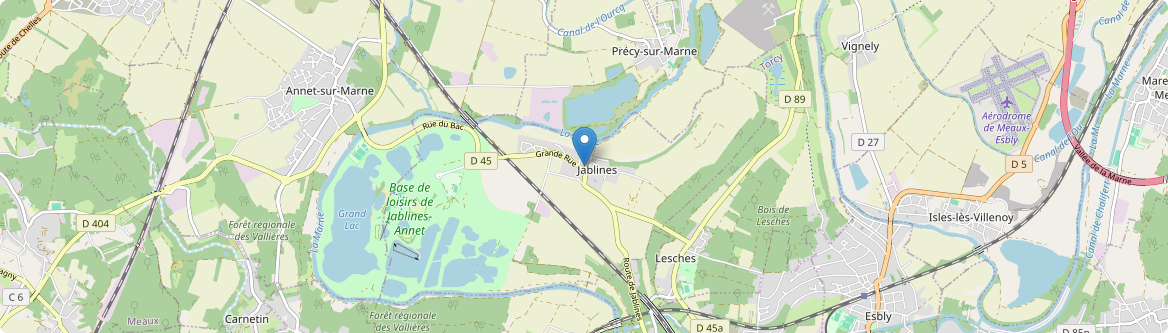 Jablines - Carte