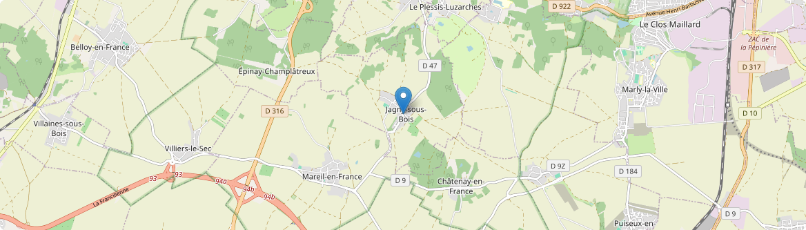 Jagny-sous-Bois - Carte