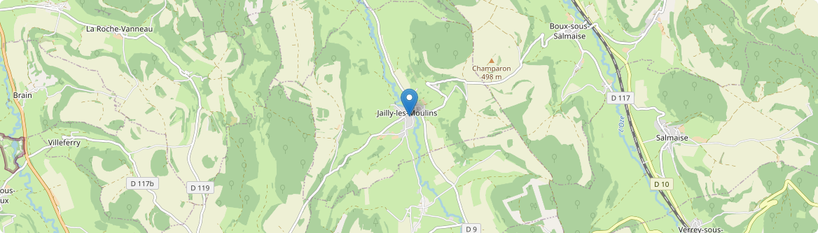 Jailly-les-Moulins - Carte