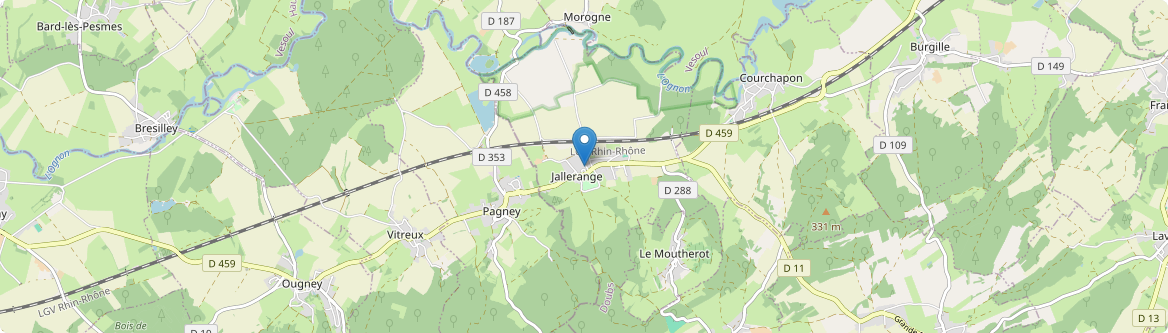 Jallerange - Carte