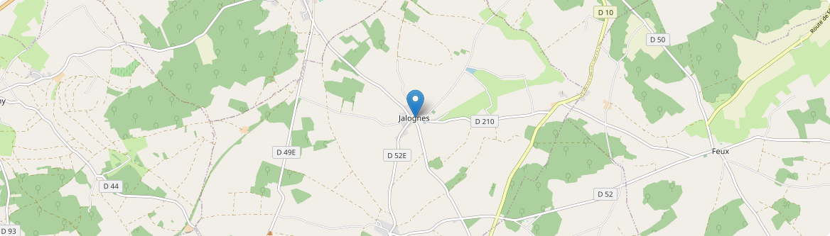 Jalognes - Carte