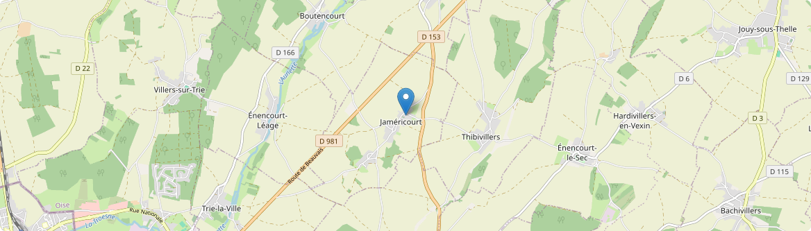 Jaméricourt - Carte