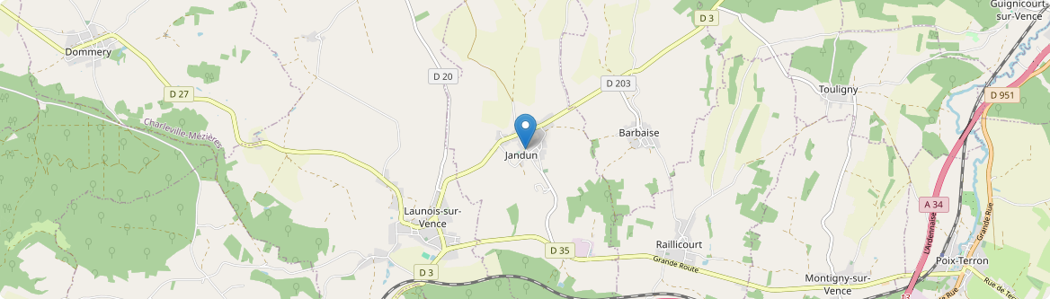 Jandun - Carte