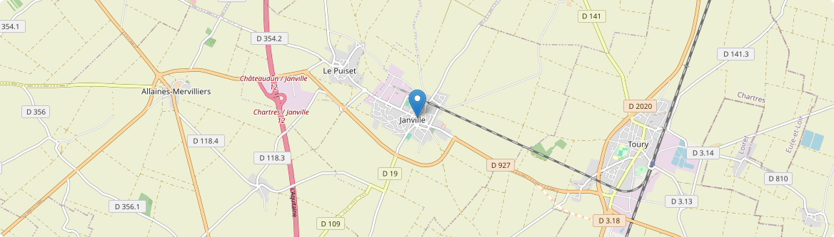 Janville-en-Beauce - Carte