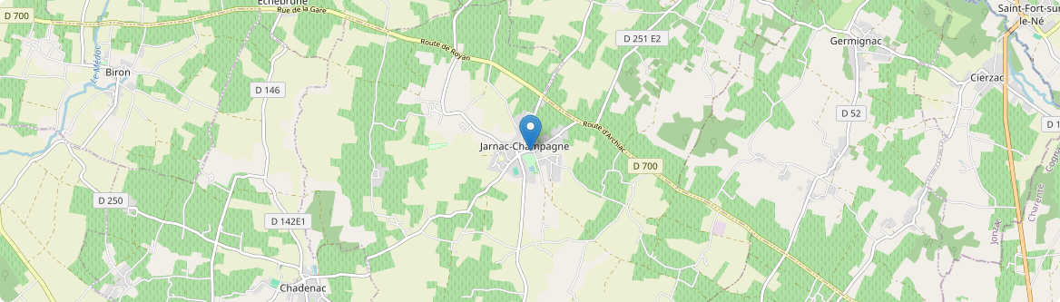 Jarnac-Champagne - Carte