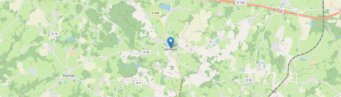 Jarnages - Carte