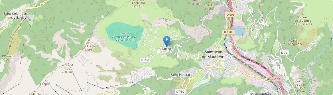 Jarrier - Carte